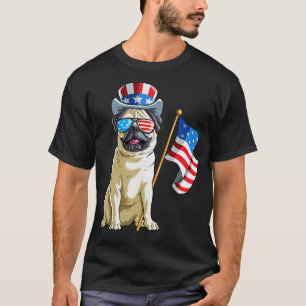 Pug 4th of July Funny Gift T-Shirt