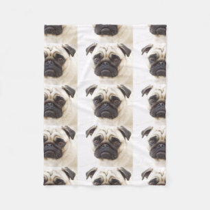 pug-7 fleece blanket