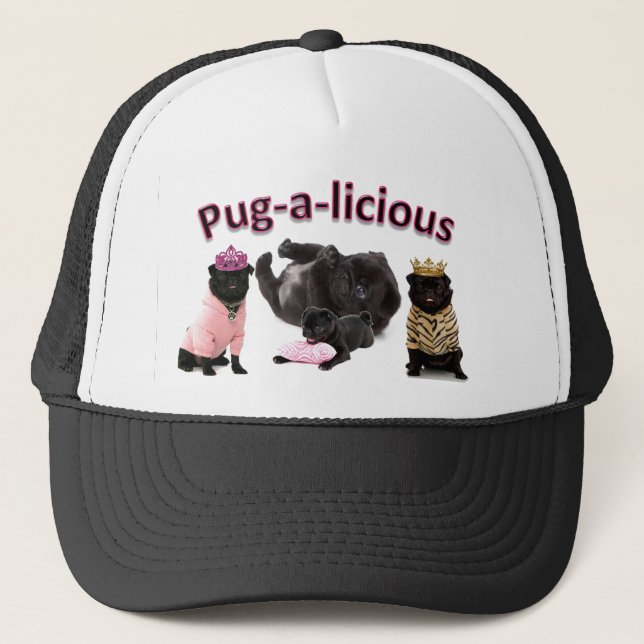 Pug-A-Licious Trucker Hat (Front)