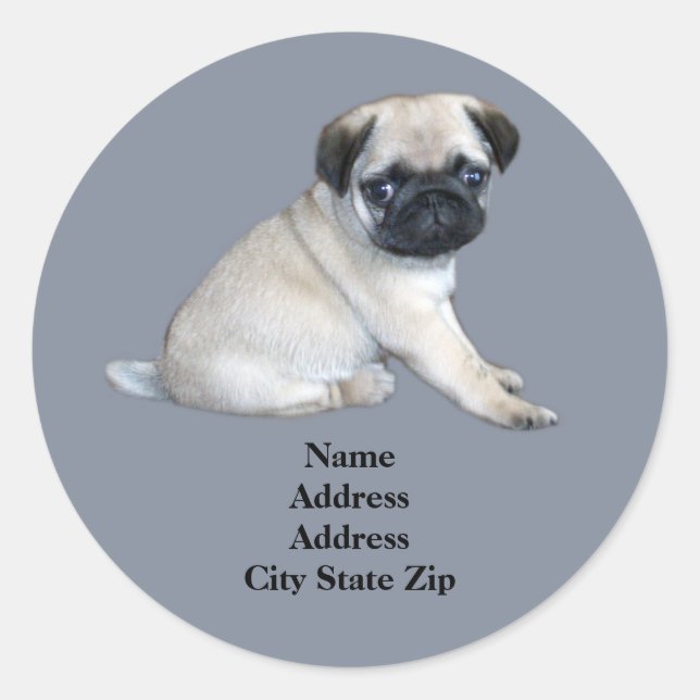 Pug Address Label (Front)