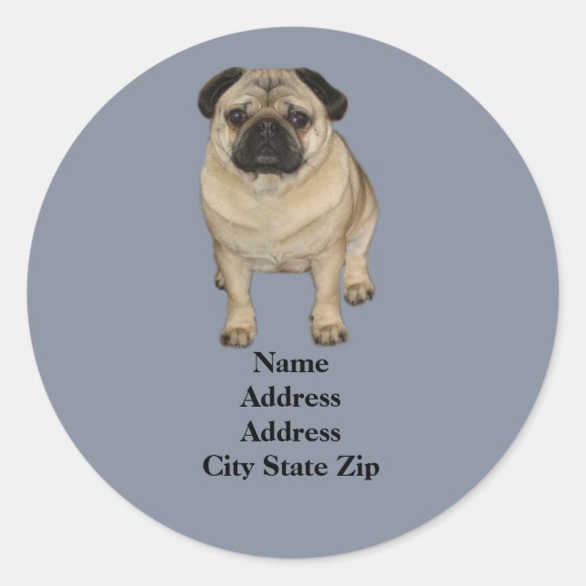 Pug Address Label (Front)