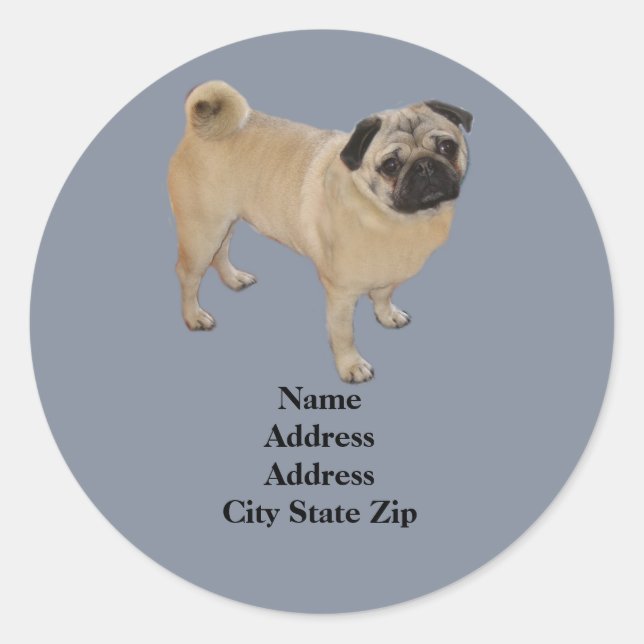 Pug Address Label (Front)