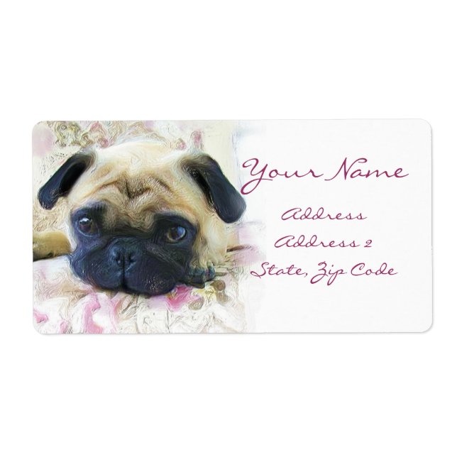 Pug Address Labels (Front)