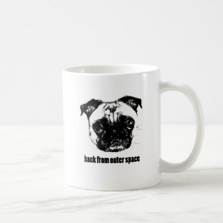pug alien - back from outer space coffee mug