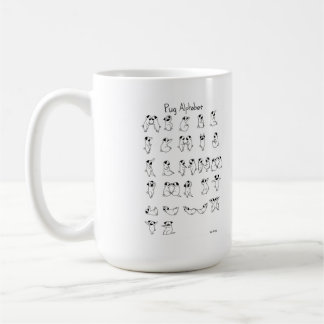 Pug Alphabet A-Z Coffee Mug