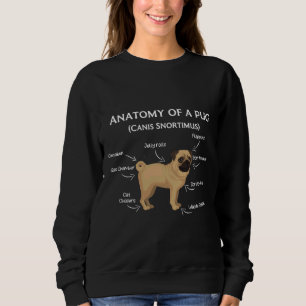 Pug Anatomy Classic T-Shirt 40 Sweatshirt
