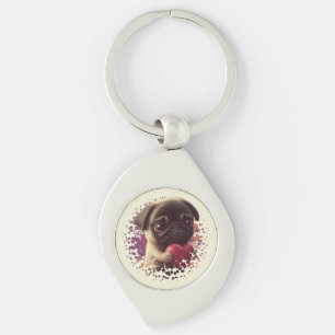 Pug, Animal,nature Key Ring