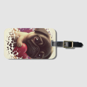 Pug, Animal,nature Luggage Tag