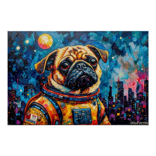 PUG ASTRONAUT-COMING HOME 14 POSTER (Front)