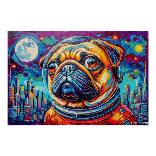 PUG ASTRONAUT-COMING HOME 16 POSTER (Front)