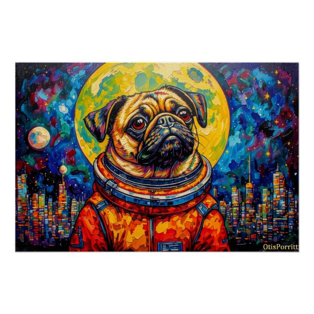 PUG ASTRONAUT-COMING HOME 17 POSTER (Front)