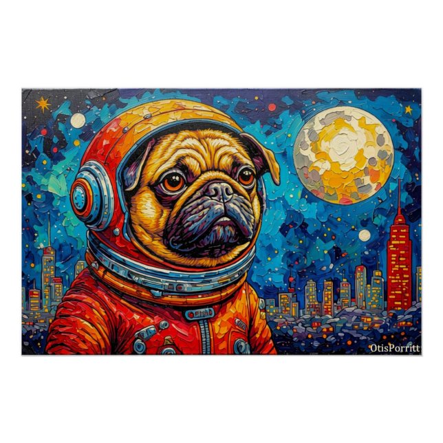 PUG ASTRONAUT-COMING HOME 2 POSTER (Front)