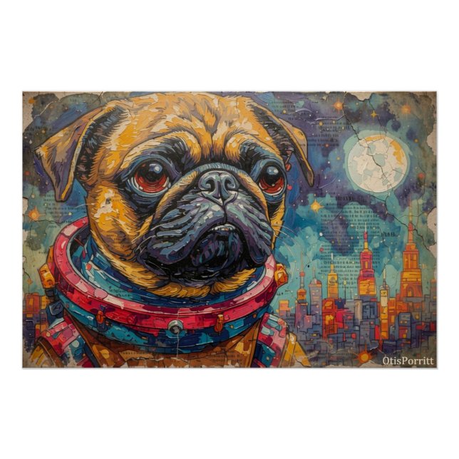 PUG ASTRONAUT-COMING HOME 4 POSTER (Front)