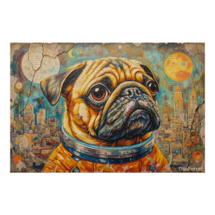 PUG ASTRONAUT-COMING HOME 9 POSTER