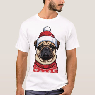 Pug at Christmas T-Shirt