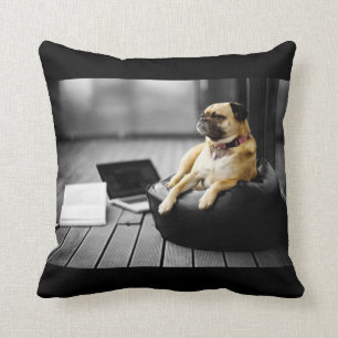 Pug at Rest Cushion