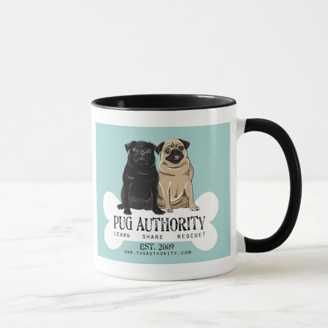Pug Authority Mug (Right)
