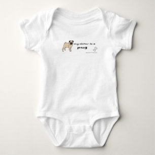 pug baby bodysuit