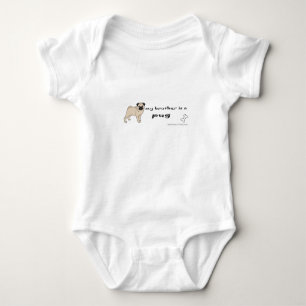 pug baby bodysuit
