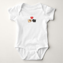 Pug baby one piece
