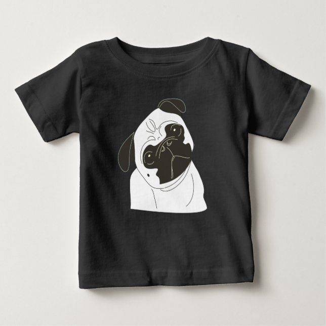 Pug Baby T-Shirt (Front)