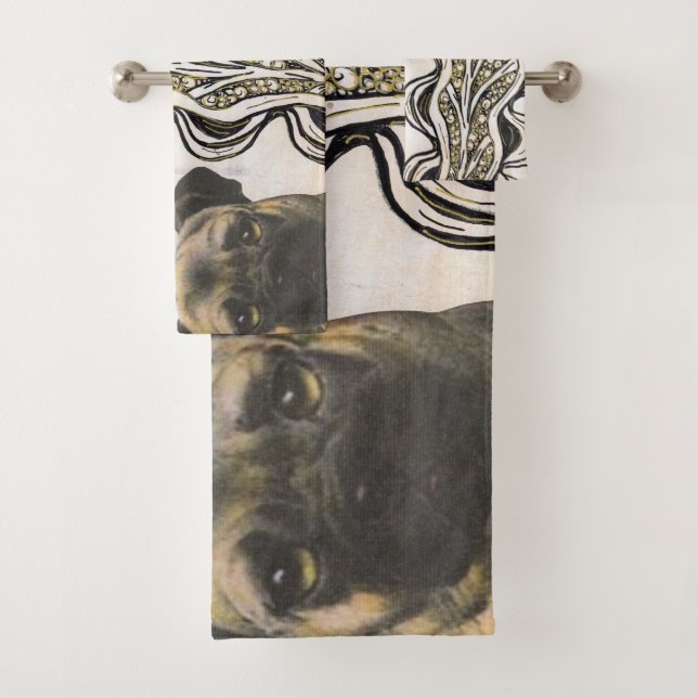 Pug Bath Towel Set (Insitu)