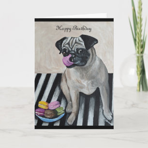 Pug Birthday Card