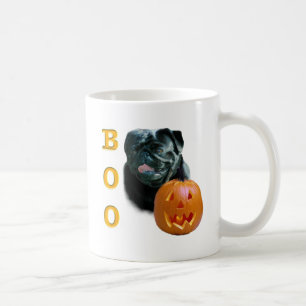 Pug (black) Boo Coffee Mug