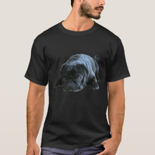 Pug - black Pug design Classic 852 T-Shirt