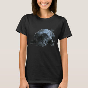 Pug - black Pug design Classic T-Shirt 852
