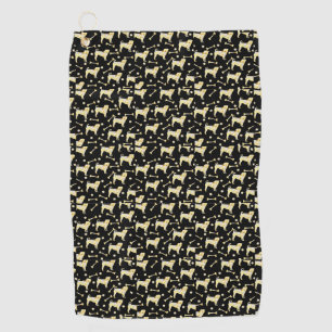PUG BLING GOLF TOWEL