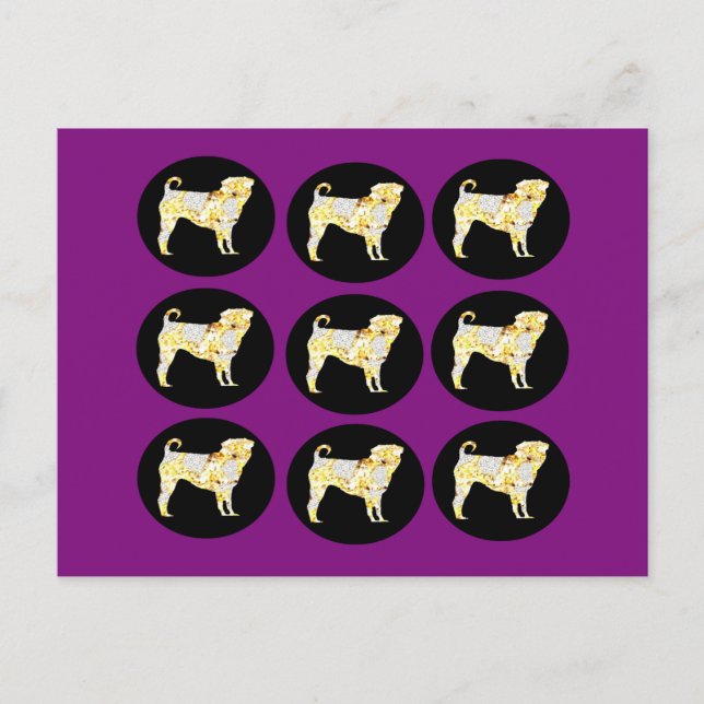 PUG BLING! POSTCARD (Front)