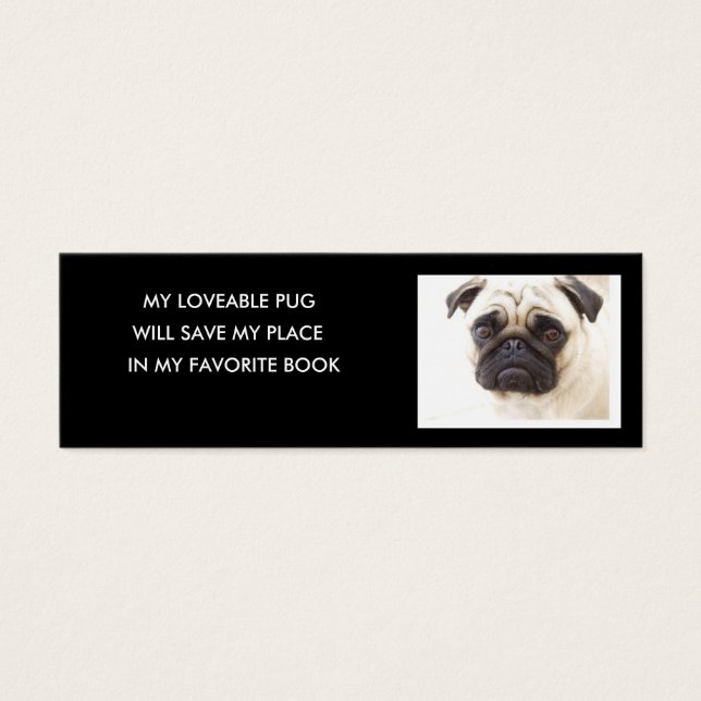Pug Bookmark.. (Front)