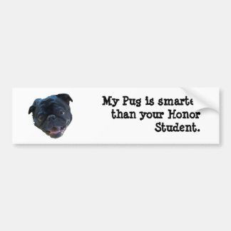 Pug Bumper Sticker