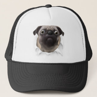 Pug Busting Out Trucker Hat