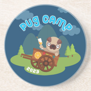 Pug Camp 2023 Coaster
