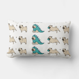 pug cartoons 2 lumbar cushion