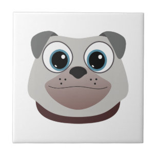 Pug Ceramic Tile