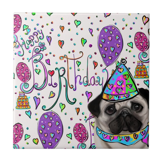 PUG CERAMIC TILE (Front)