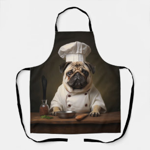 Pug Chef Cooking Apron