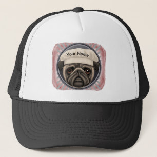 Pug Chef custom name hat