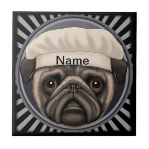 Pug Chef Tile