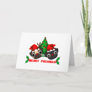 Pug Christmas Card
