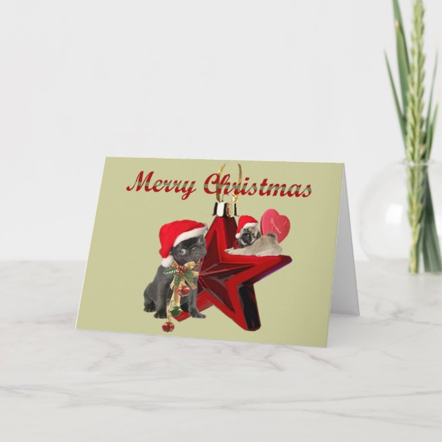 Pug Christmas Cards (Front)