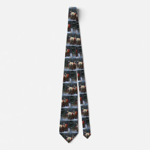 Pug Christmas Festive Season Tie