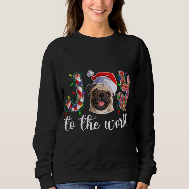 Pug Christmas Pug Xmas Party Pug Lover Sweatshirt (Front)