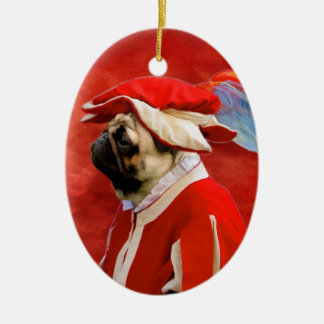 Pug Civil War Soldier Ornament
