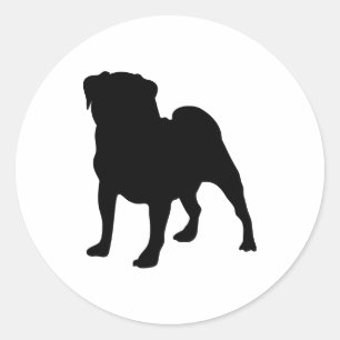 Pug Classic Round Sticker
