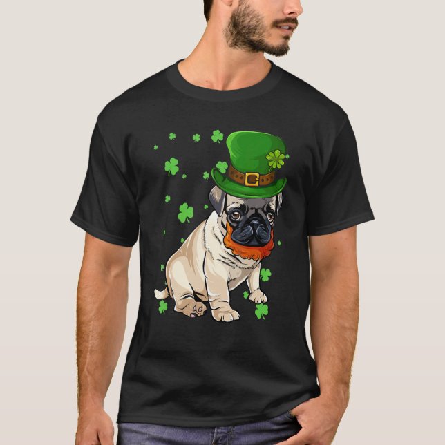 Pug Cleve St Patrick T-Shirt (Front)