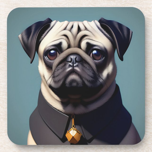 Pug Coaster (Front)